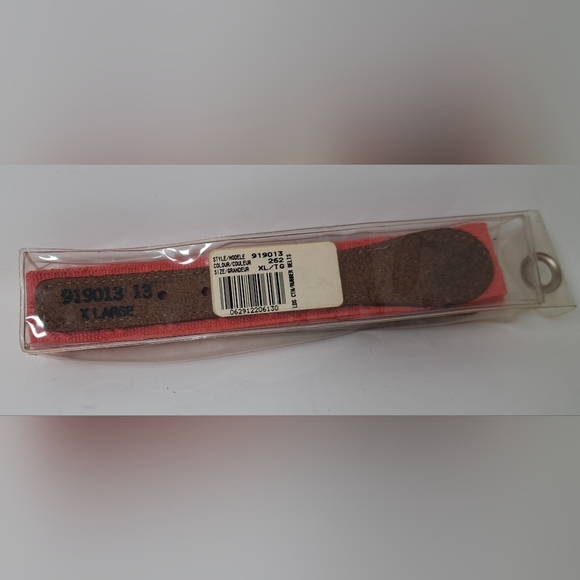 NWT Izod Club Men's Belt Light Red Stretchy Vintage  80s 70s Size XL - Picture 2 of 4